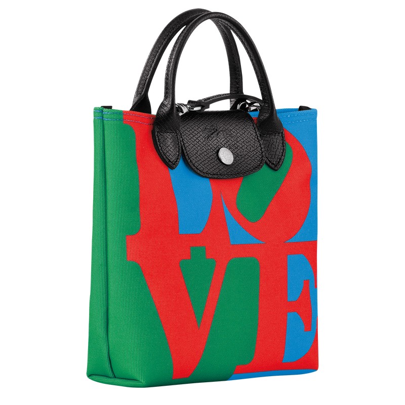 Longchamp Longchamp X Robert Indiana Xs Crossbody Bag Kırmızı Lacivert | 37694-ATQR