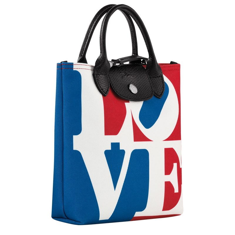 Longchamp Longchamp X Robert Indiana Xs Crossbody Bag Beyaz | 60324-FTGE