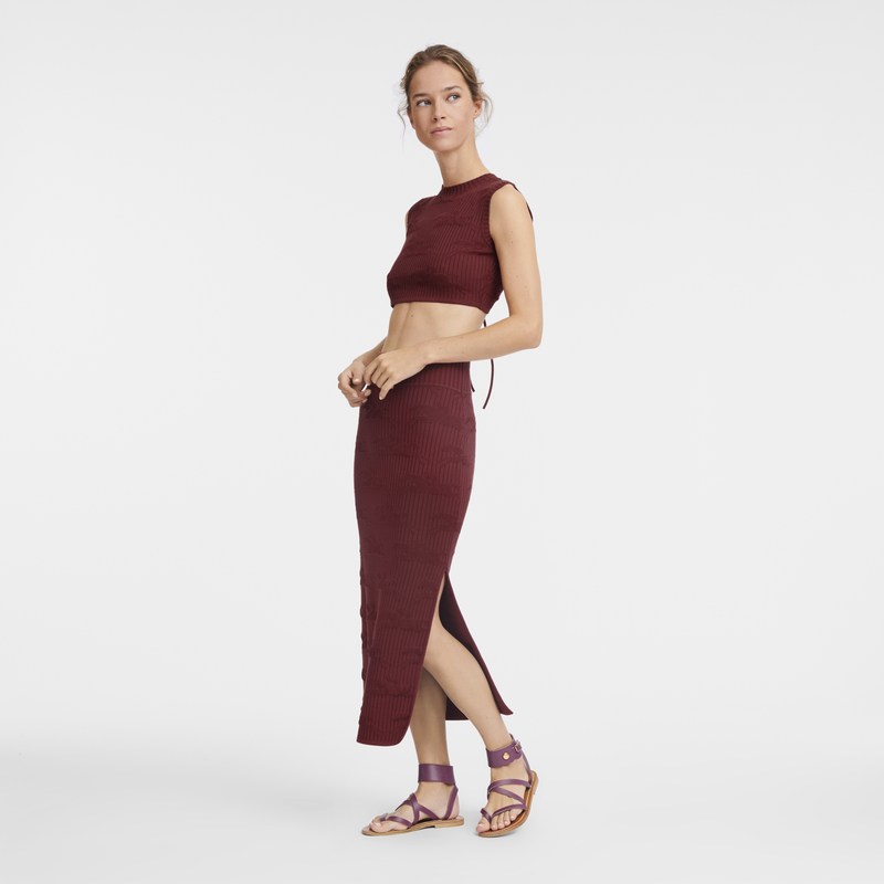 Longchamp Midi Skirt Sienna | 98534-RDZF