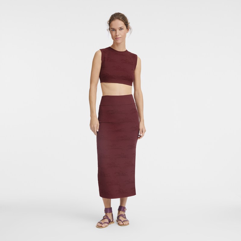 Longchamp Midi Skirt Sienna | 98534-RDZF