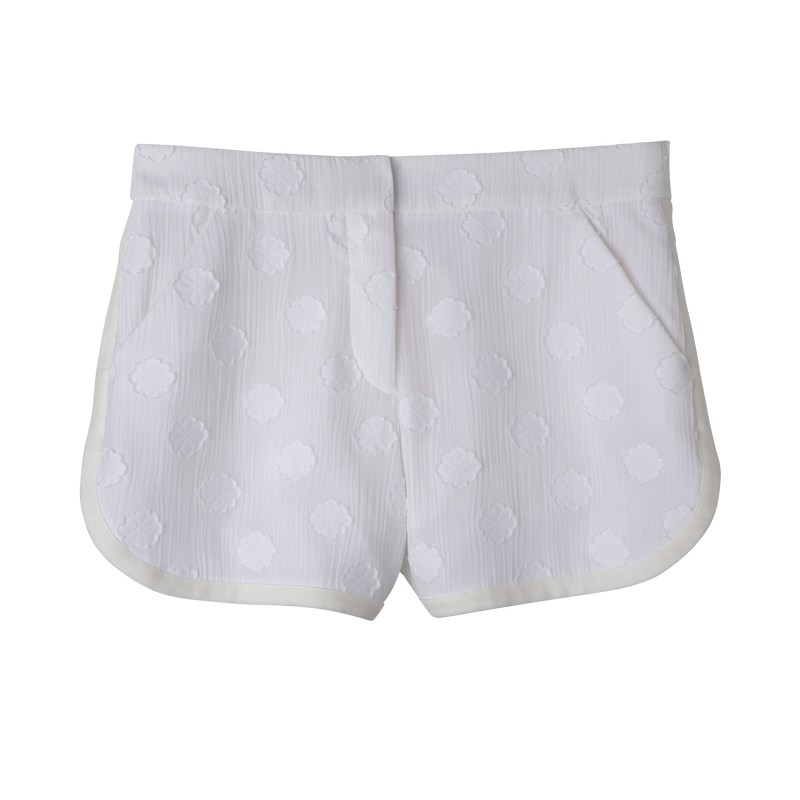 Longchamp Shorts Ecru | 38095-ZGFO