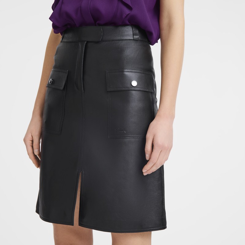 Longchamp Skirt Siyah | 072-SMTWVP