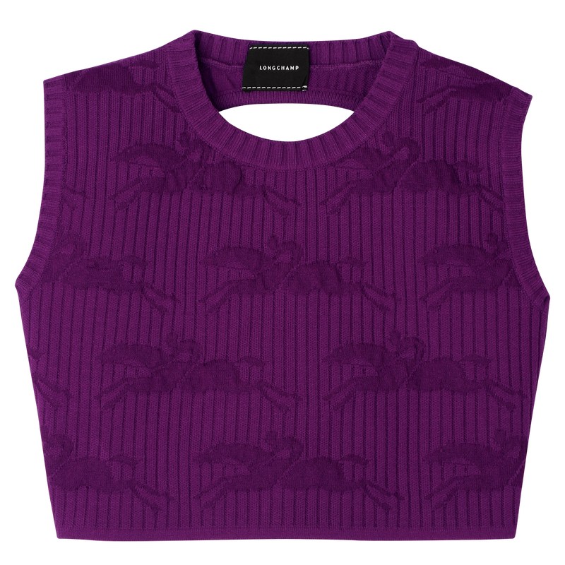 Longchamp Sleeveless Top Violet | 09186-DIRX