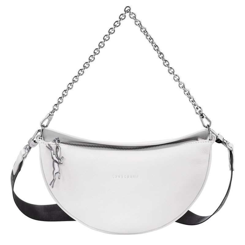 Longchamp Smile S Crossbody Bag Beyaz | 84795-OLHP