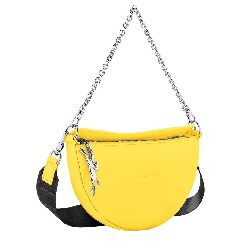 Longchamp Smile S Crossbody Bag Sarı | 41302-RKJH