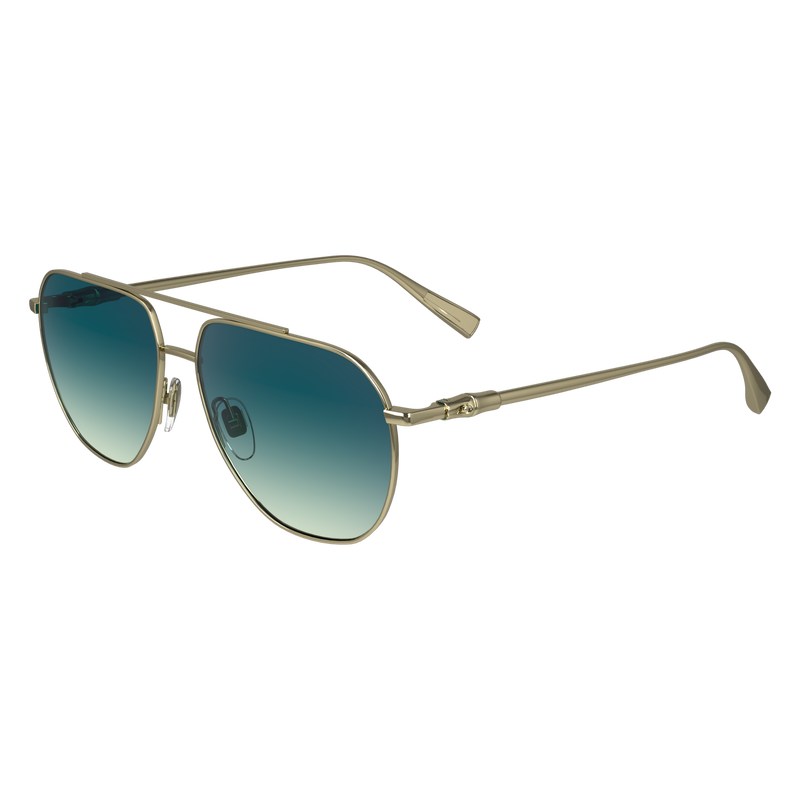 Longchamp Sunglasses Altın Mavi | 68149-YPHO