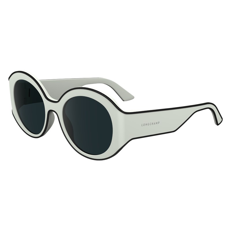 Longchamp Sunglasses Ivory | 56893-MPFQ