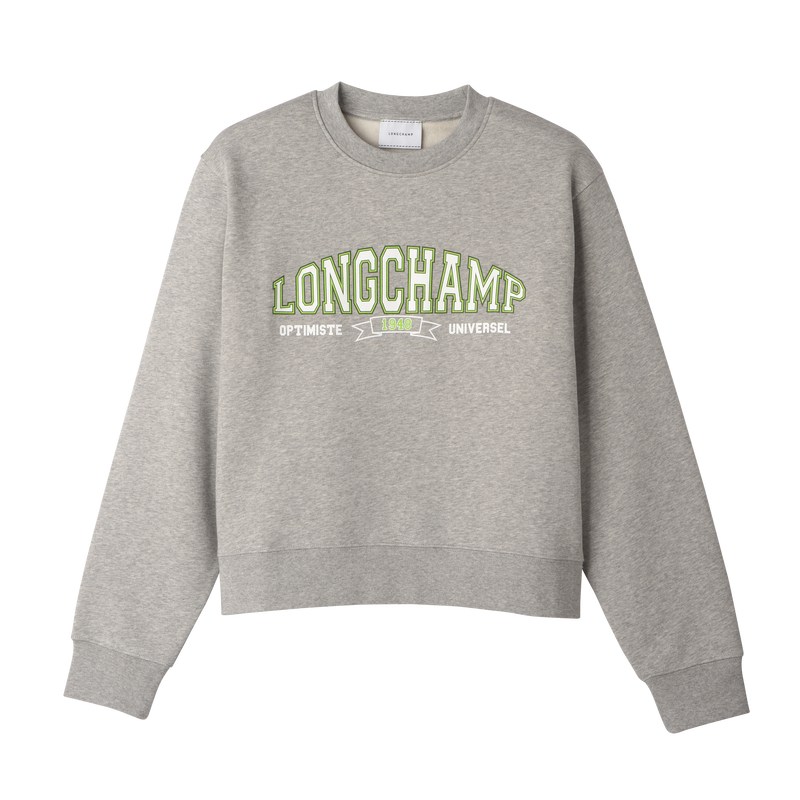 Longchamp Sweatshirt Gri | 24186-OJQF