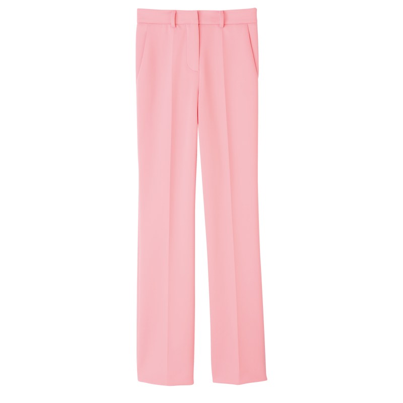 Longchamp Trousers Pembe | 64059-AWYN