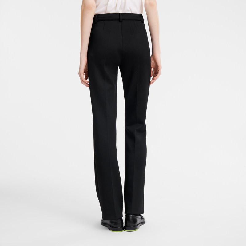 Longchamp Trousers Siyah | 14298-BFNM