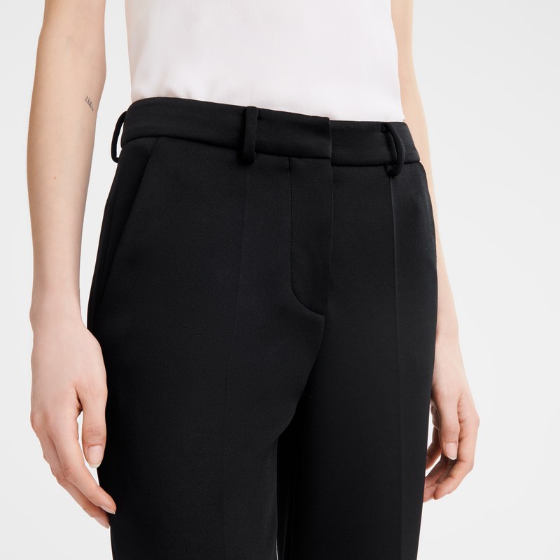 Longchamp Trousers Siyah | 14298-BFNM