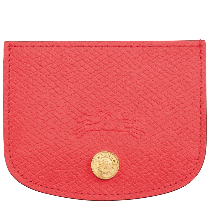 Longchamp Épure Card Holder Strawberry | 83256-RLMD