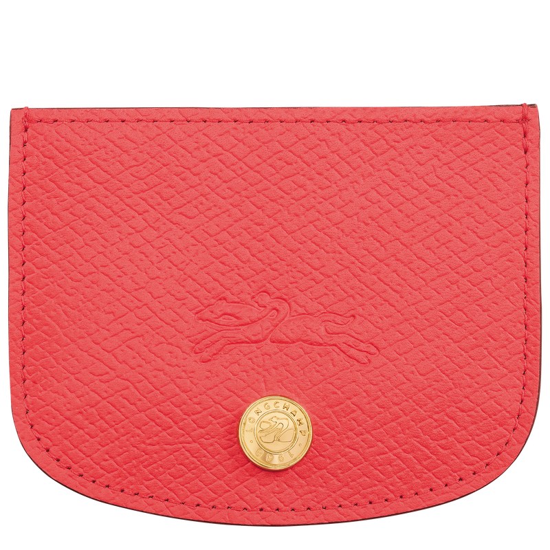 Longchamp Épure Card Holder Strawberry | 89526-BWIP