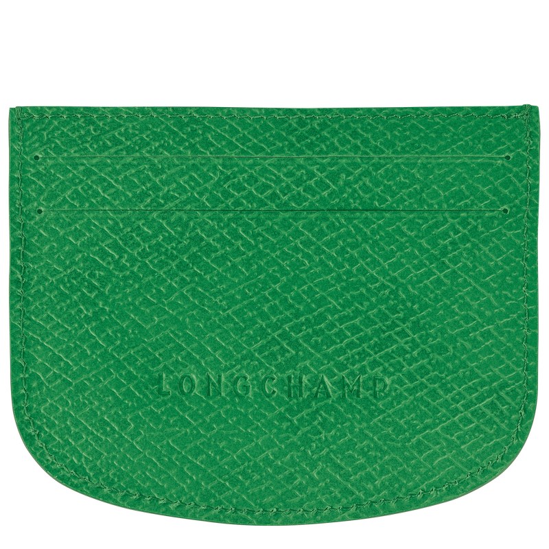 Longchamp Épure Card Holder Yeşil | 04962-KMSP