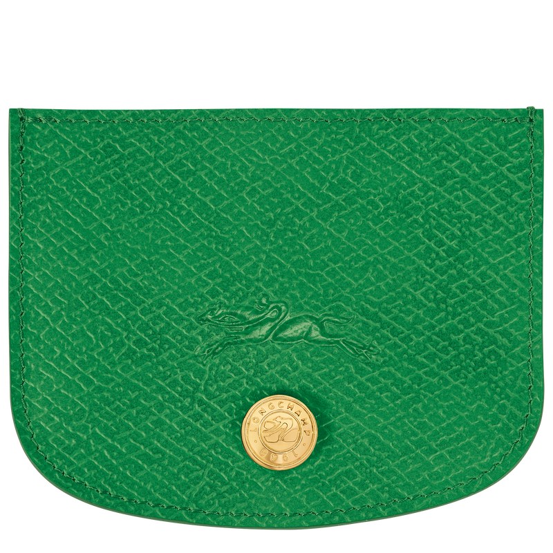 Longchamp Épure Card Holder Yeşil | 04962-KMSP