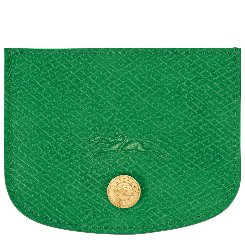 Longchamp Épure Card Holder Yeşil | 56423-EIUD