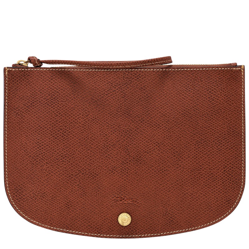 Longchamp Épure Pouch Kahverengi | 47352-MRQL