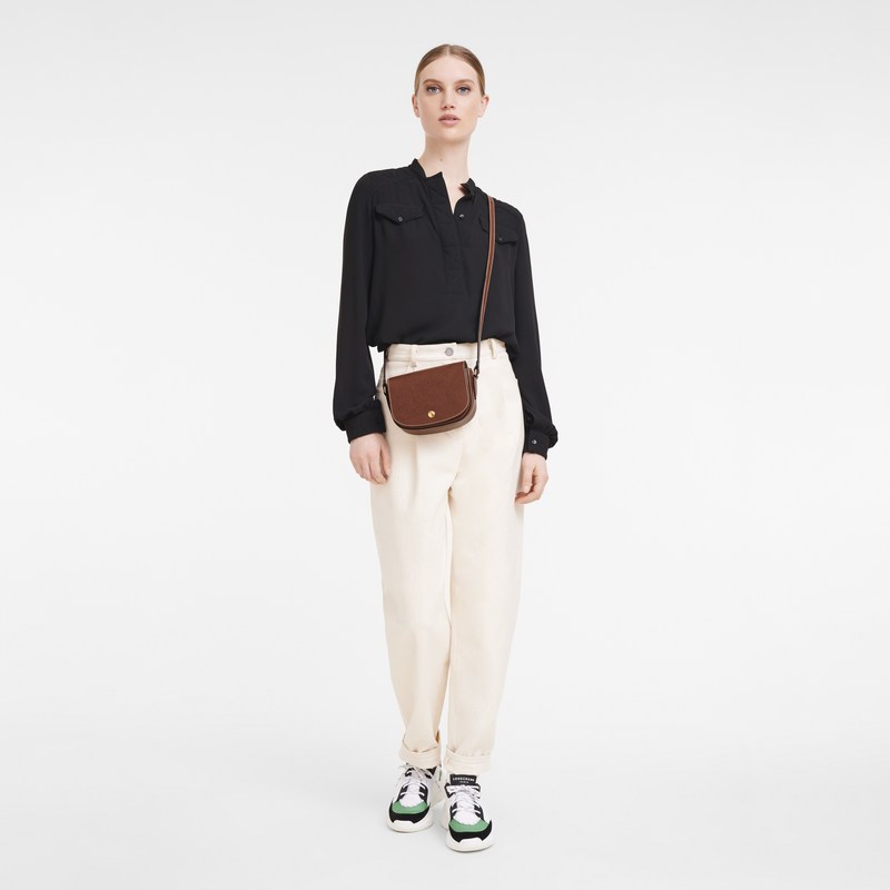 Longchamp Épure Xs Crossbody Bag Kahverengi | 41523-HIYP